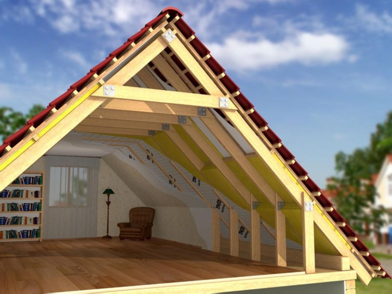 Покрив с висящи греди – какво трябва да знаете по време на строителството